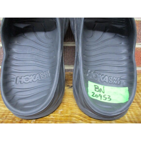 Hoka One One Mens Ora Recovery Slide Sandals Black Sport Shoes Size 10 main image 5